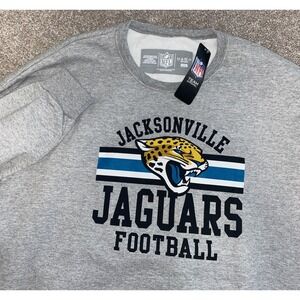 NFL Apparel Jacksonville Jaguars Pullover Sweater Fleece Mens XXL Gray Warm